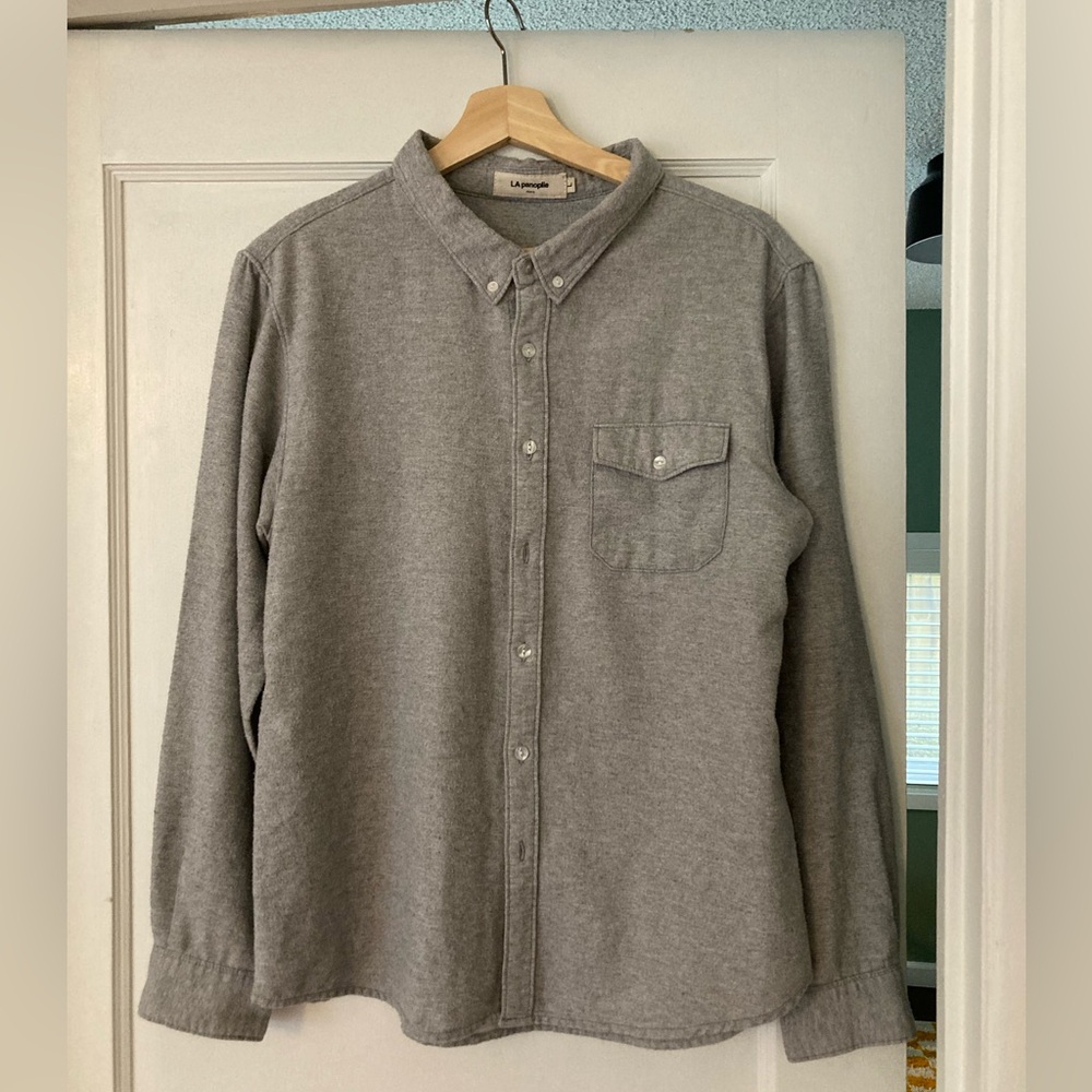 Gently Used La Panoplie Paris Heather Button Up